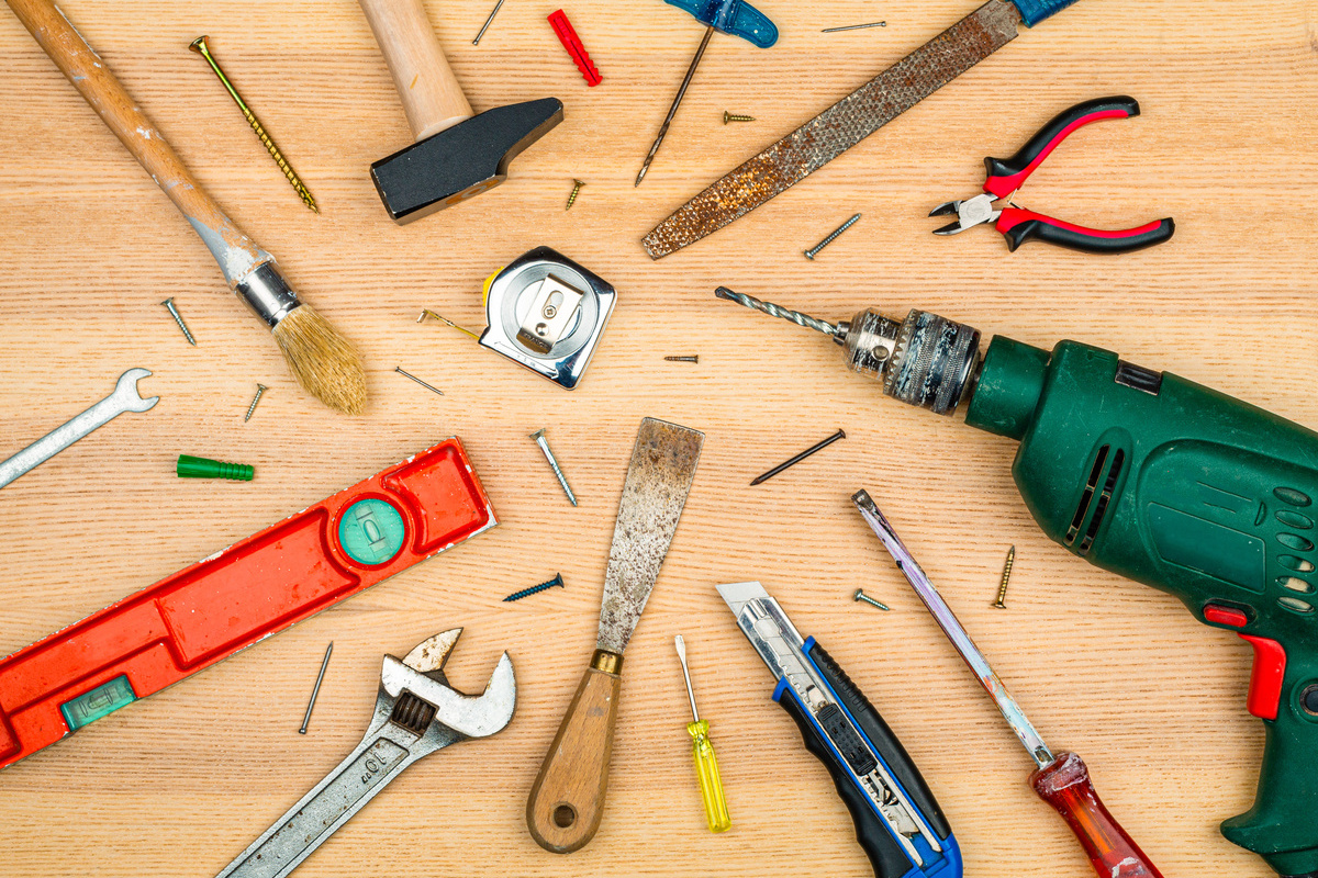 ensemble d'outils de bricolage